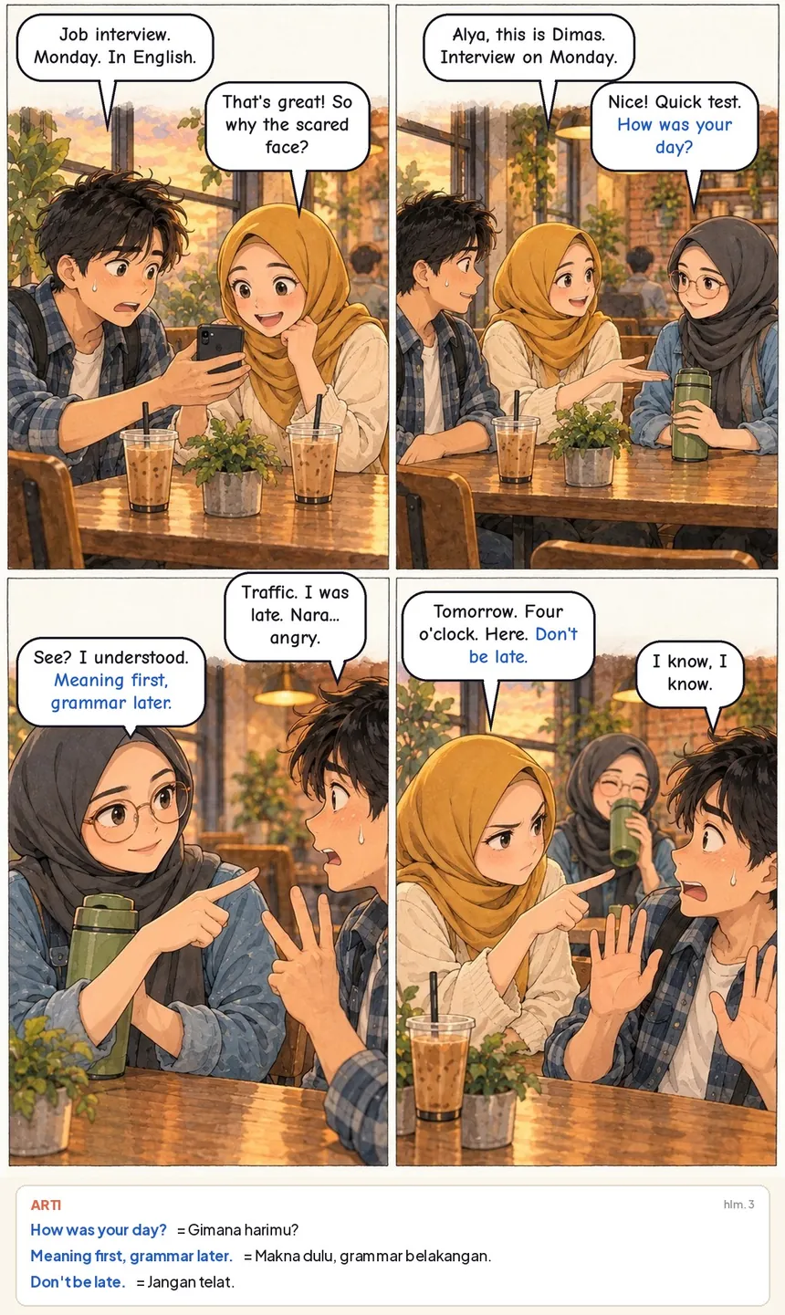 One Coffee, Two Friends, Bab 1 halaman 3 (hlm. 3)